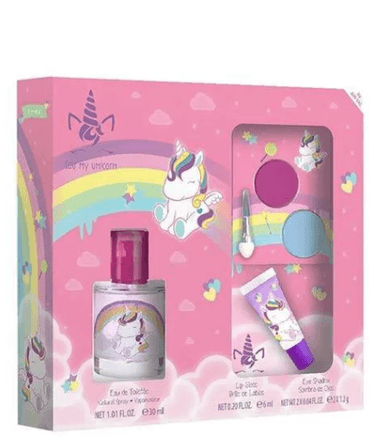 Air-Val Eau my Unicorn Eau de Toilette & Makeup Set EDT 50ml+ Lip Gloss+