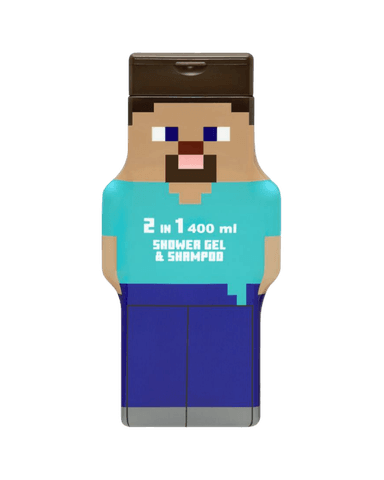 Air-Val Minecraft Steve 2D Shower Gel & Shampoo 400ml